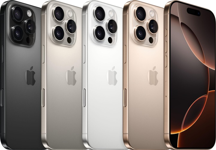 Immagine prodotto Apple iPhone 16 Pro (256 GB, Deserto di titanio, 6.30", SIM + eSIM, 48 Mpx, 5G)