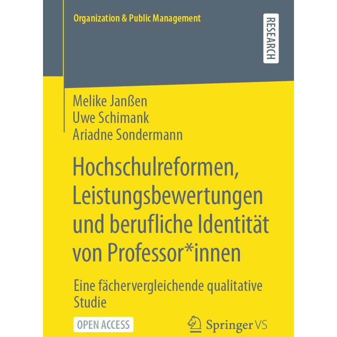Hochschulreformen, Leistungsbewertungen und berufliche Identität von Professor*innen, Fachbücher von Ariadne Sondermann,...