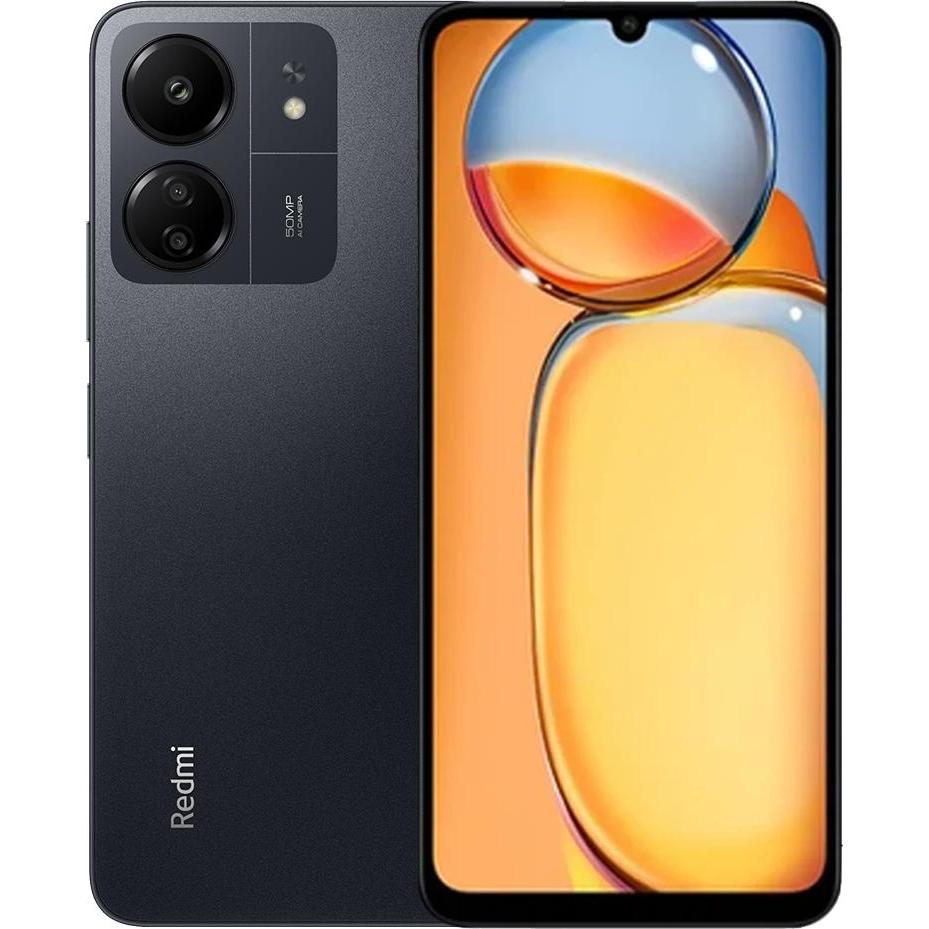 Xiaomi Redmi 13c (128 GB, Midnight Black, 6.74", Dual SIM, 4G), Smartphone, Schwarz