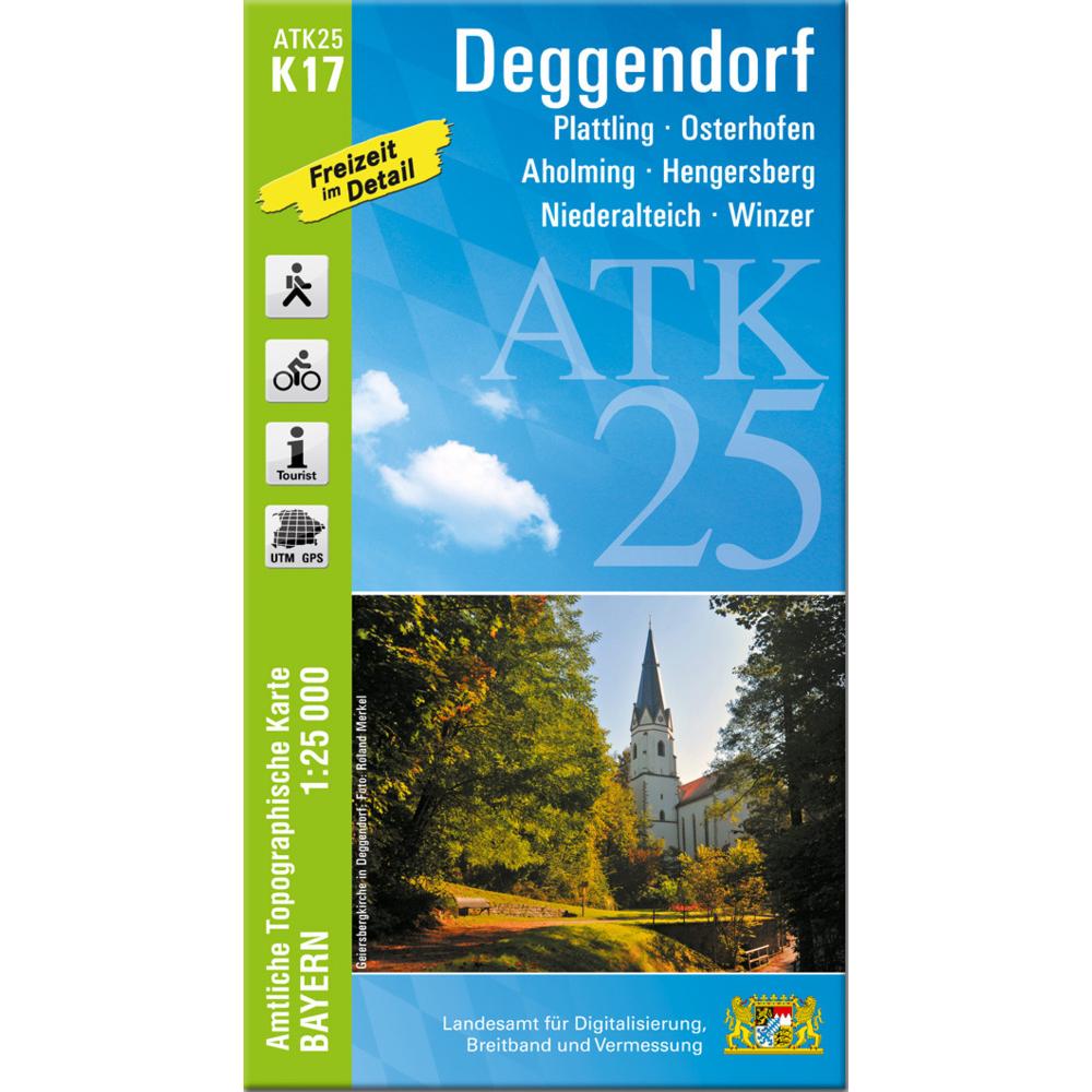 ATK25-K17 Deggendorf (Amtl.Top.Kte, Landkarte