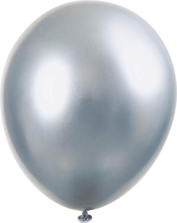 Produktbild Unique Luftballons Platinum silber, 6 Stk. (6x)