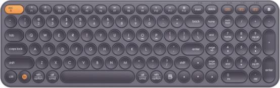 Produktbild Baseus Wireless Tri-Mode Keyboard K01B (Gray) (US, Kabelgebunden, Kabellos)