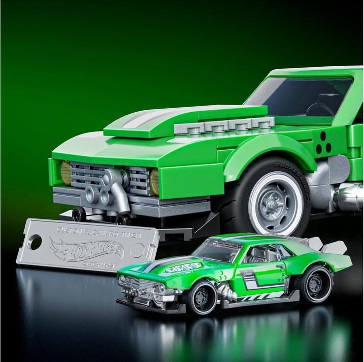 Actual product image Mattel Brick Shop Speed Custom 68 Camaro