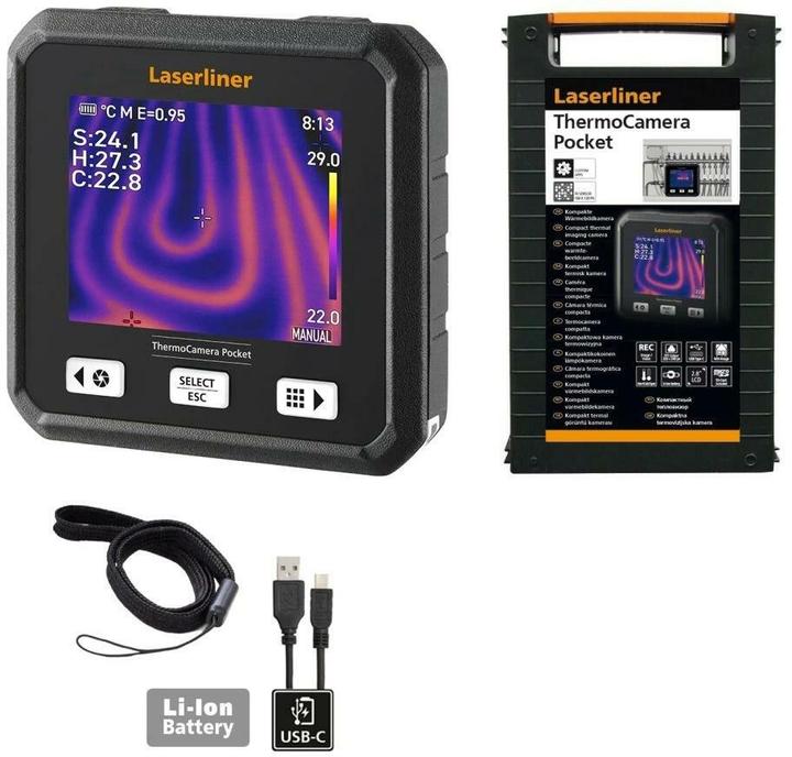 Laserliner 082.079A ThermoCamera Taschen-Wärmebildkamera (Hand-held thermal imaging camera)