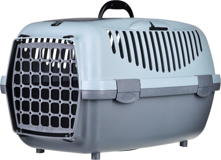 Zolux OLUX Transporter GULLIVER 2 riciclato con porte in plastica (Gatto, Cane, Lavabile in lavatrice)