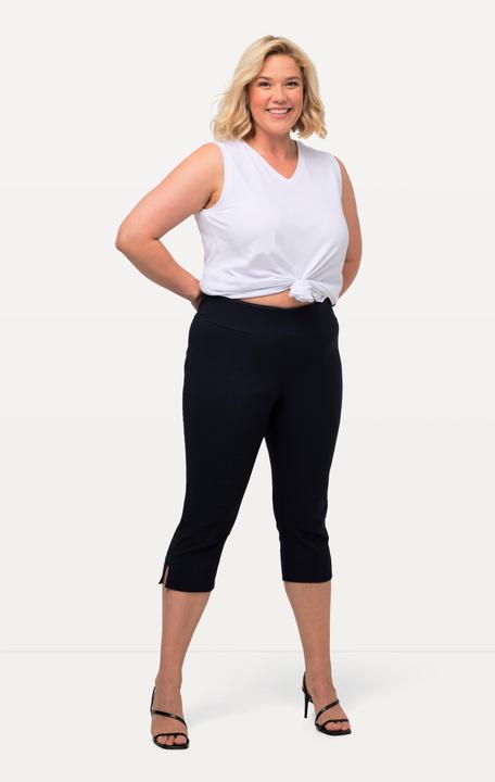 Produktbild Ulla Popken Bengalin-Capri, hochelastisch, knitterarm, Gummibund (46)
