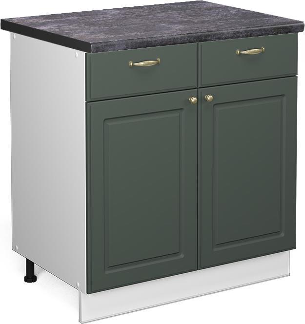 Charcoal, Green-Gold country house, White