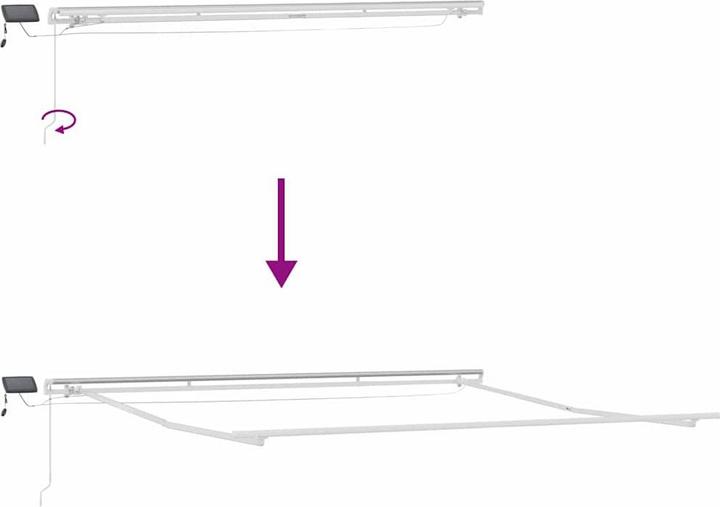 Actual product image vidaXL Markisenrahmen (3.50 m)