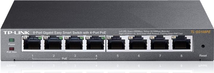 Actual product image TP-Link Tl-Sg108pe (8 ports)
