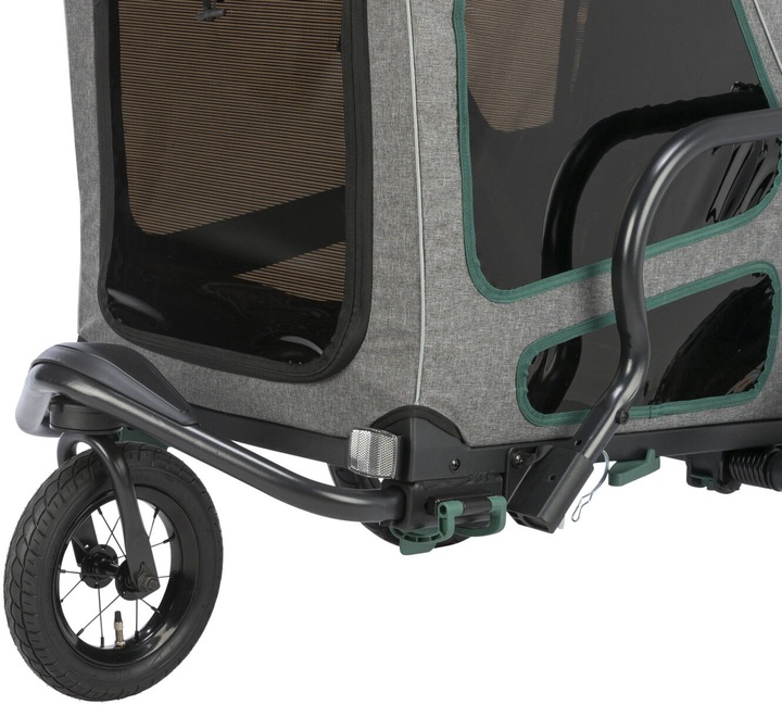 Image du produit Trixie Kit de conversion Jogger pour remorque de vélo, Gris/Salbei (Chien, Réflecteurs)