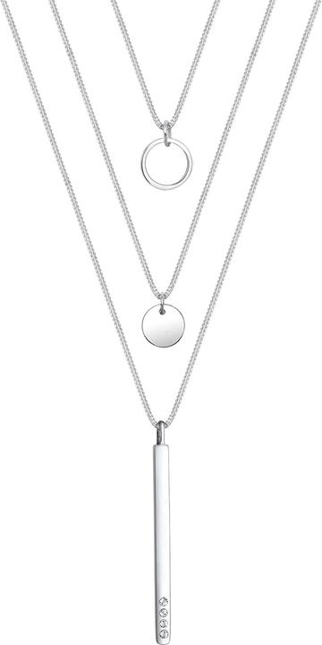 Immagine prodotto Elli Geo, Cerchio, Strato, Rettangolo (Cristallo di vetro, Argento 925, 40 cm)