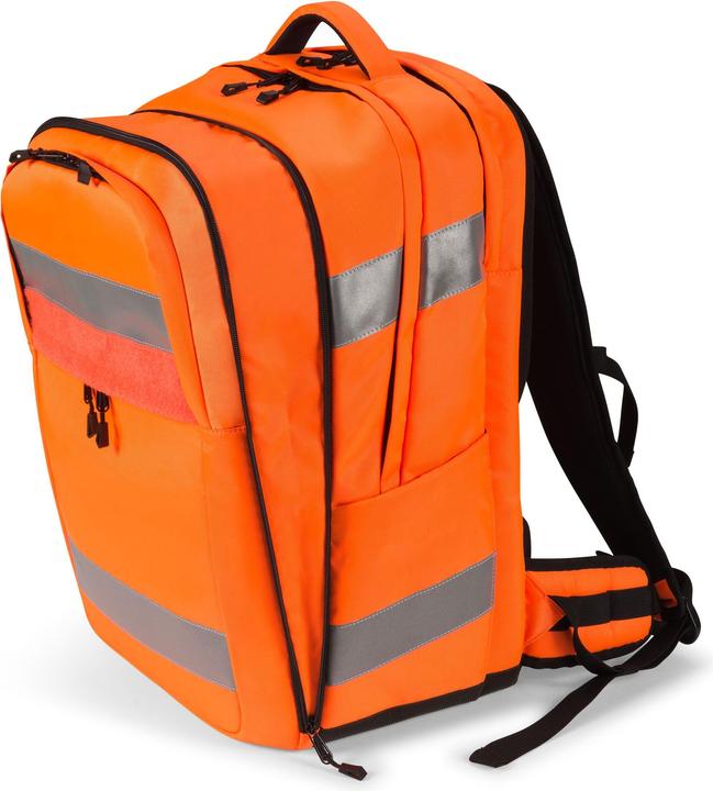 Actual product image Dicota Backpack HI-VIS 32-38 Litre Orange (32 l)