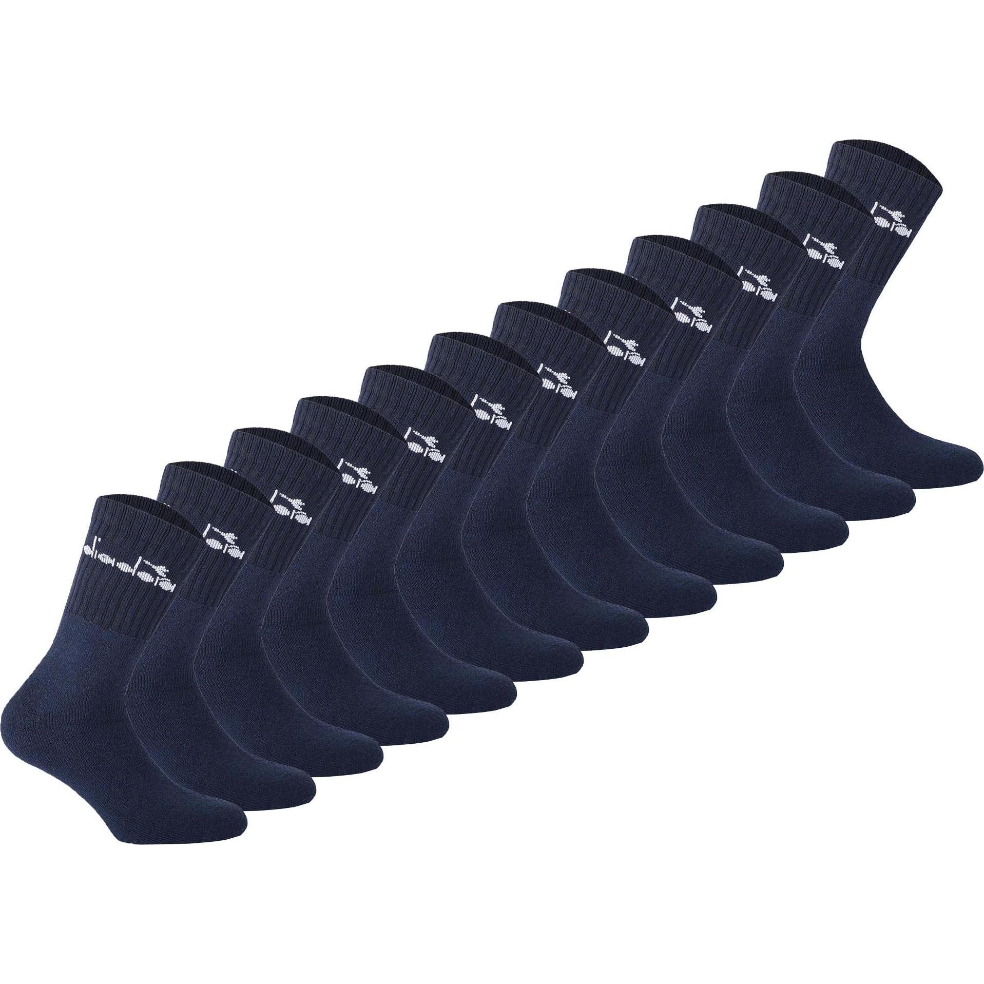 Diadora, Herren, Socken, Socken Casual Bequem sitzend, Blau, (12er Pack, 39 - 42)