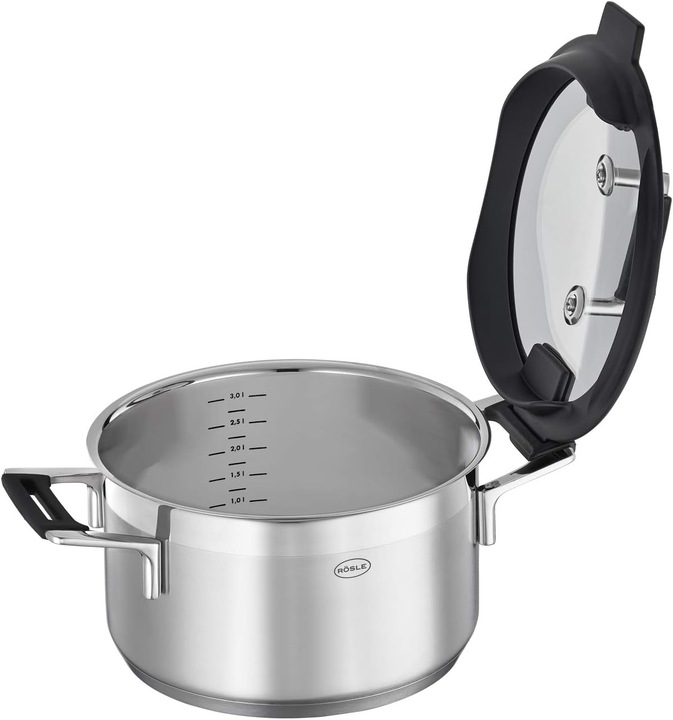 Actual product image Rösle Röse Silence PRO pot set 4 pcs. (24 cm, Pan set + pot set, Stainless steel)