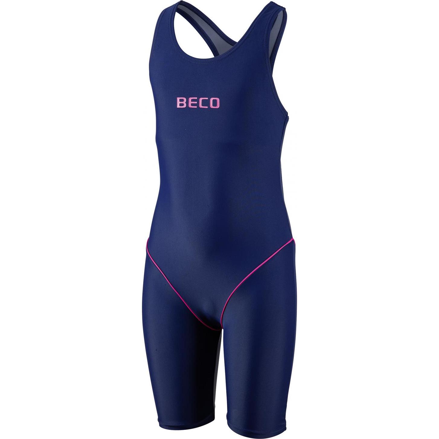 Beco, Mädchen, Badeanzug, Beermann GmbH Schwimmanzug Mädchen Standard marine/pink 128, Blau, (128)