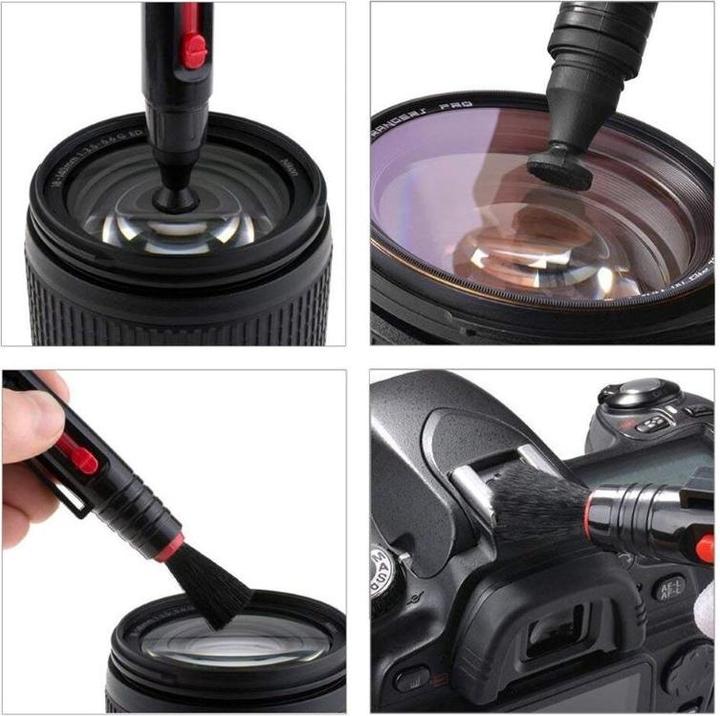 Immagine prodotto Hermex Kit di pulizia per fotocamere con set di 6 spazzole per pulire le lenti e rimuovere la polvere