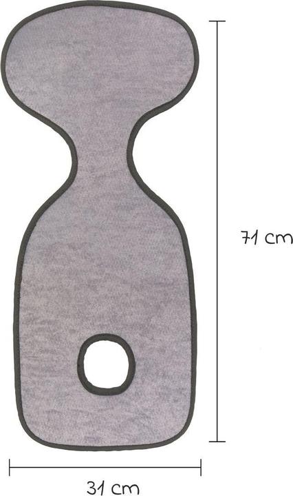 Produktbild Fillikid Antitranspirations Universalauflage grau für Babyschalen und Kindersitze