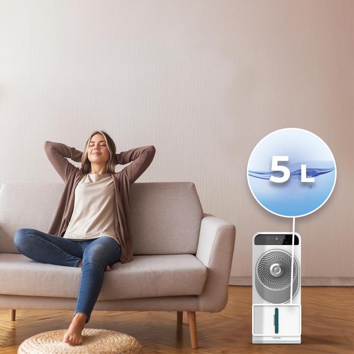 Actual product image Cecotec Evaporative Cooler with Remote, LED Display, Touchscreen, 12 Speeds, Timer, 360° Oscillation