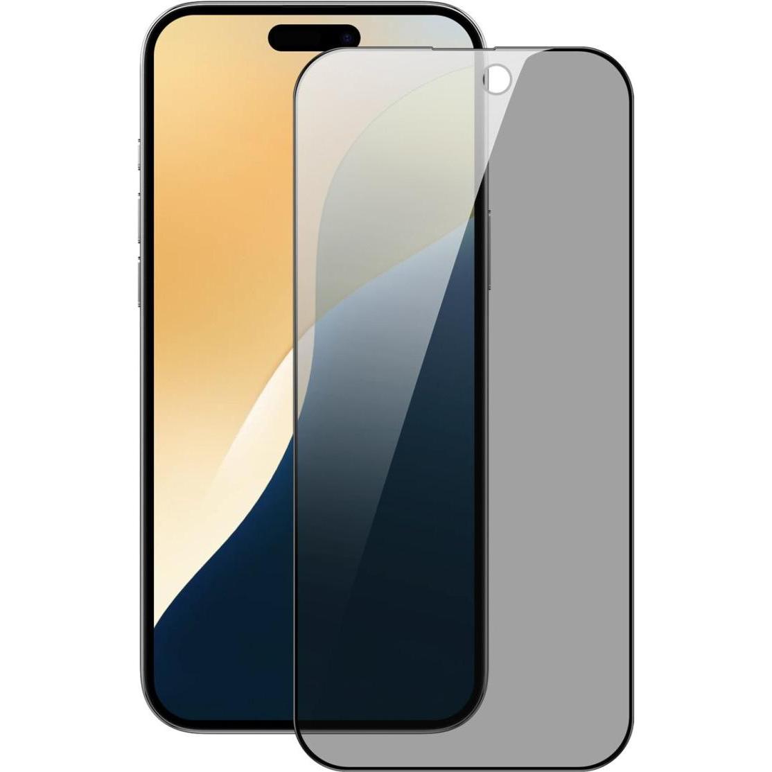 Dux Ducis Panzerglas Privacy (1 Stück, Apple iPhone 16 Plus), Smartphone Schutzfolie, Schwarz