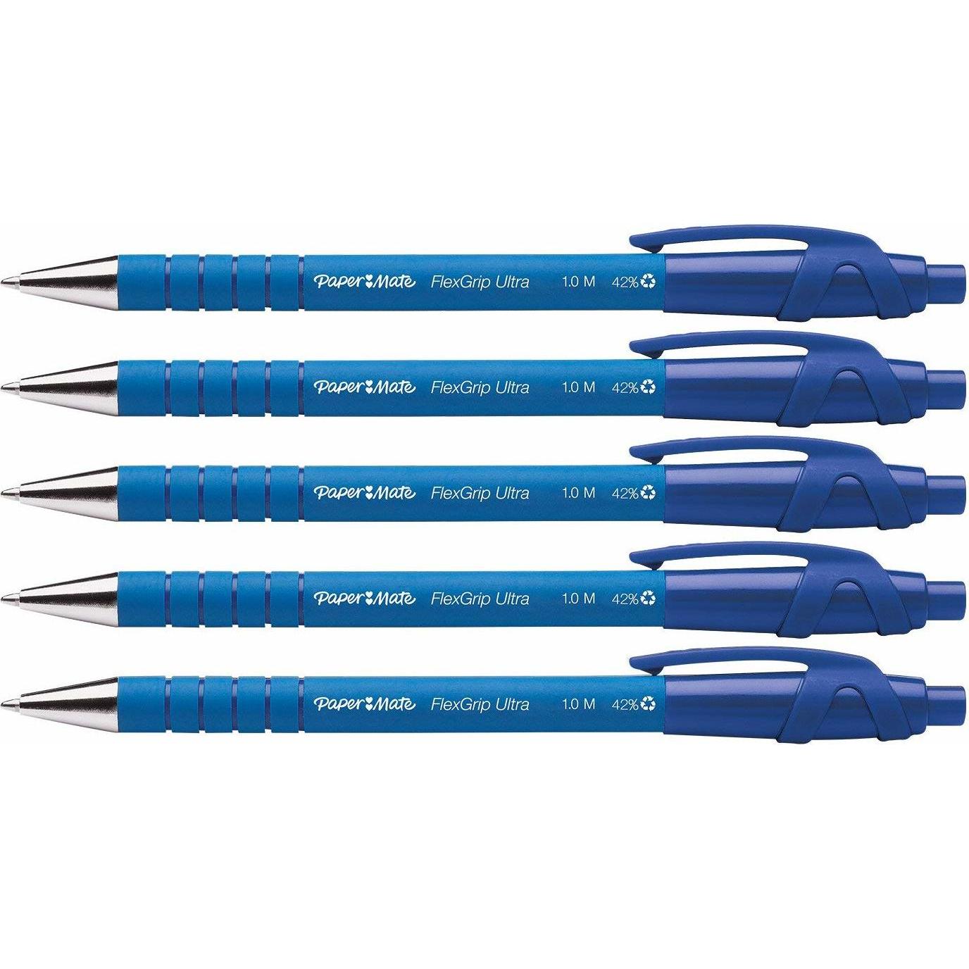 Thumbnail - Paper Mate, Schreibstifte, Kugelschreiber Flexgrip Ultra RT M (Blau, 5 x)