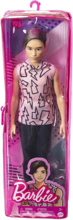 Produktbild Barbie Ken Fashionistas Puppe im Hoodie mit Blitzen, braune Haare, Hose, für Kinder von 3 bis 8 Jahren