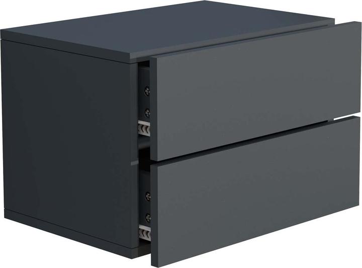 Actual product image VCM Wooden Wall Drawer Bedside Cabinet Wall Board Drawer Console Bedside Table Usal L 45 cm (45 x 32 x 32 cm)