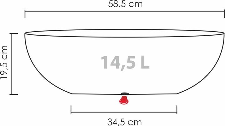 Produktbild Scheurich Barceo Jardiniere (59 x 24.50 x 19.50 cm)