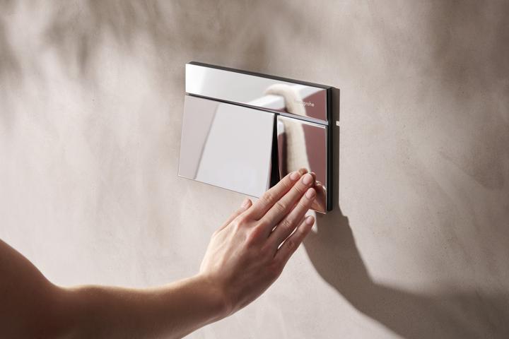 Immagine prodotto hansgrohe iFrame élément E Plaques de déclenchement pour chasse d'eau à 2 quantités, 66003000, 66003000