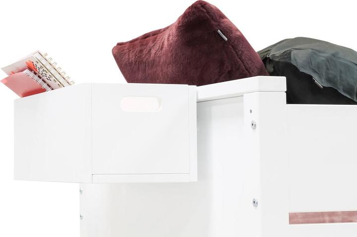 Actual product image Bopita Combiflex Loft Bed XL 90x200 with Straight Stairs White