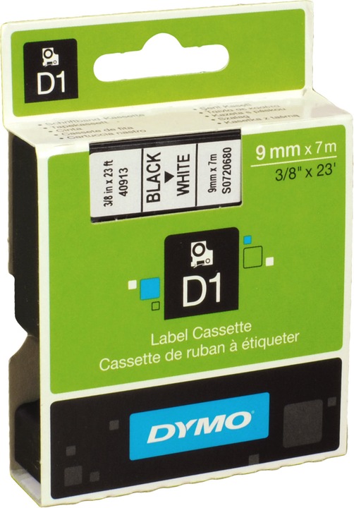 Immagine prodotto Dymo S0720680 Nastro standard (0.90 cm, Nero, Bianco)