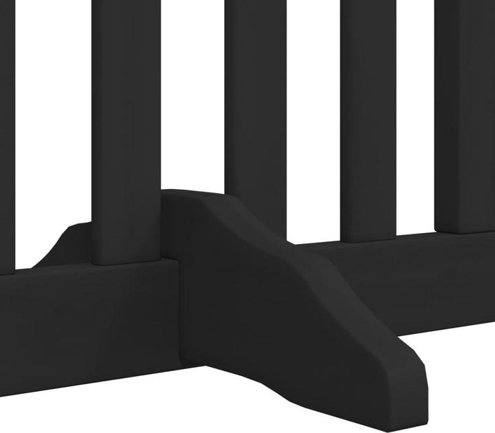 Produktbild vidaXL Hundetor mit Tür Faltbar Absperrgitter Hunde Schutzgitter 8-tlg. Holz (60 cm)
