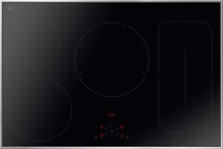 Image du produit Amica Plaque de cuisson à induction avec cadre Plaque de cuisson en céramique SCHOTT CERAN 76,8 x