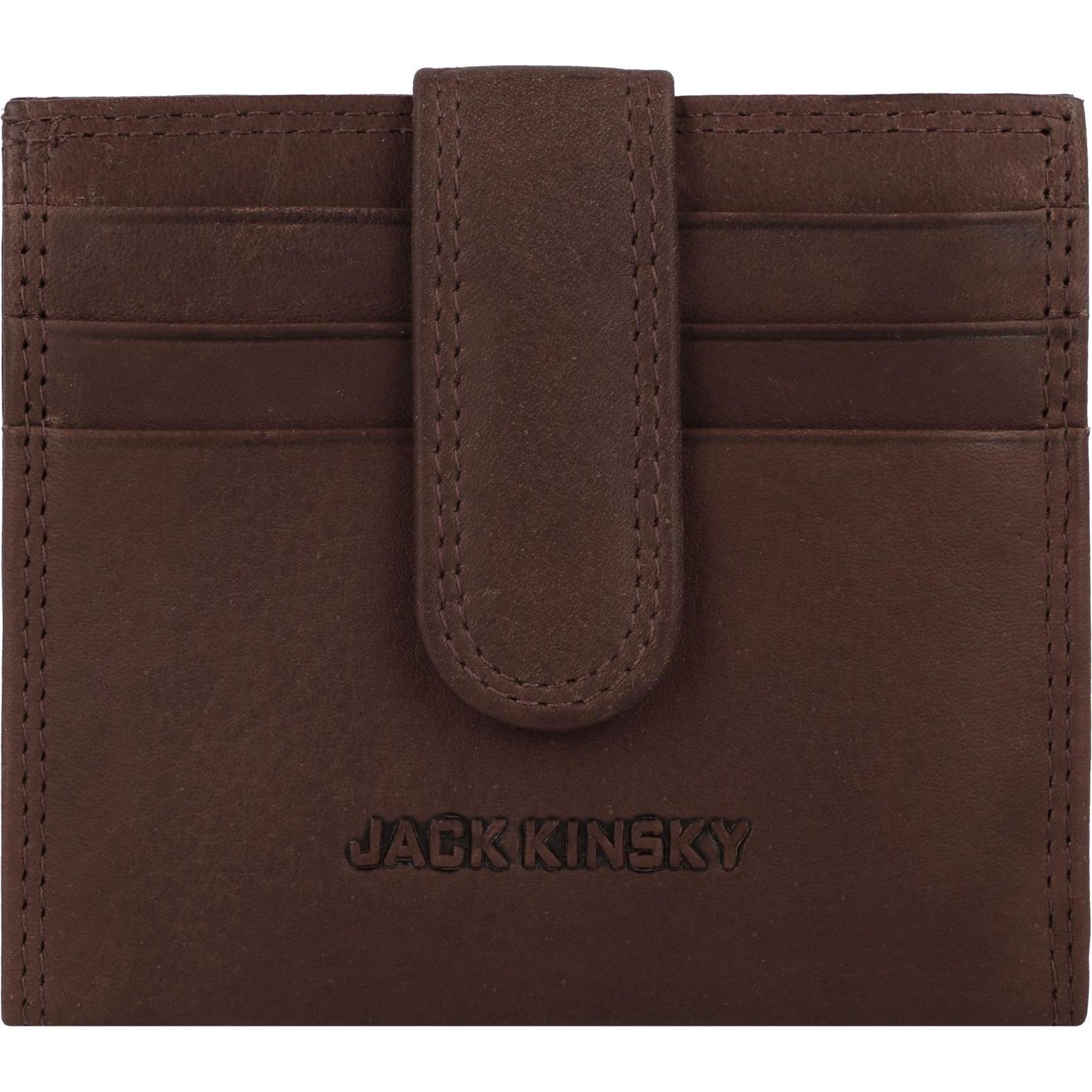 Jack kinsky, Herren, Portemonnaie, Kartenbörse, Braun
