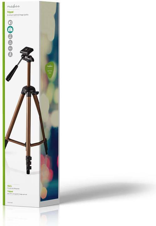 Produktbild Nedis Stativ - Max. 2 kg - 128 cm - 645g - 3-teilige Kanalbeine 20 mm - Rhombische Beine mit dem C (Kunststoff, Metall)