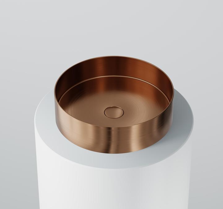 Produktbild Steinberg Série 442 lavabo à poser, rond, acier inox, sans trou pour robinet, sans trop-plein, 400x400x110mm (400 mm, 400 mm)