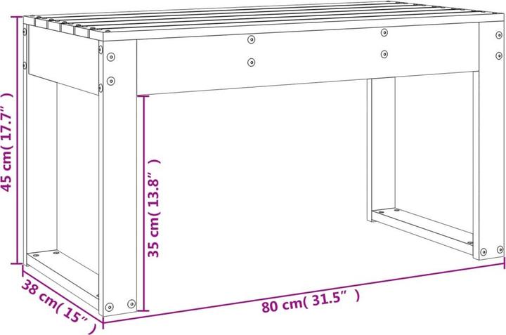 Produktbild vidaXL Gartenbank