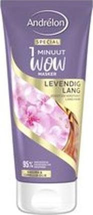Produktbild Andrélon Andrelon 1 Minute Wow Mask Vibrant Long 180 Ml - Haarmaske für kräftiges, langes Haar (180 ml)