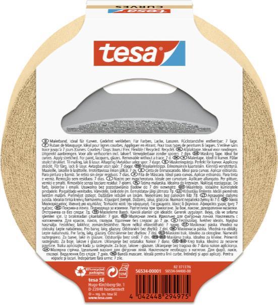 Produktbild tesa Malerband für Kurven, Kurvenband (38 mm)