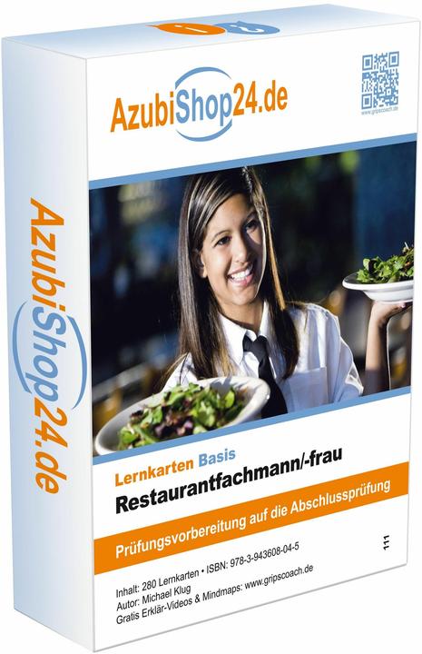 Produktbild AzubiShop24.de Basis-Lernkarten Restaurantfachmann / Restaurantfachfrau (Deutsch, Michael Klug, 2020)
