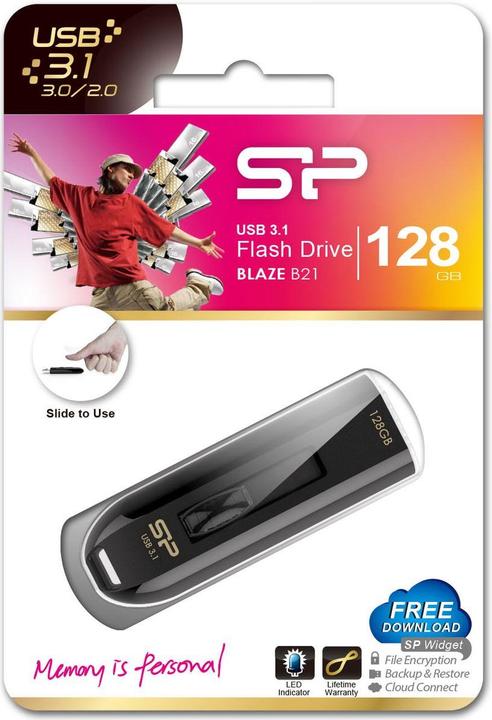 Actual product image Silicon Power Blaze B21 (128 GB, USB-A)