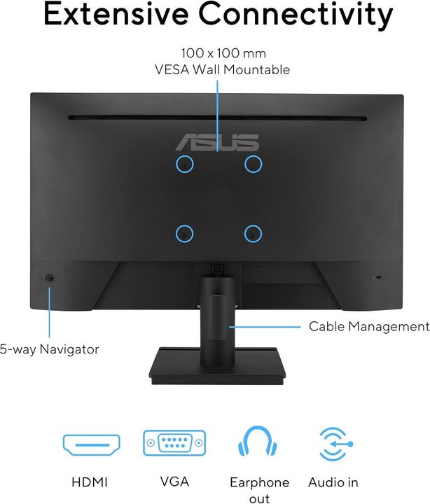 Produktbild ASUS Eye Care VA249HG 60.5cm (16:9) FHD (1920 x 1080 Pixel, 23.80")