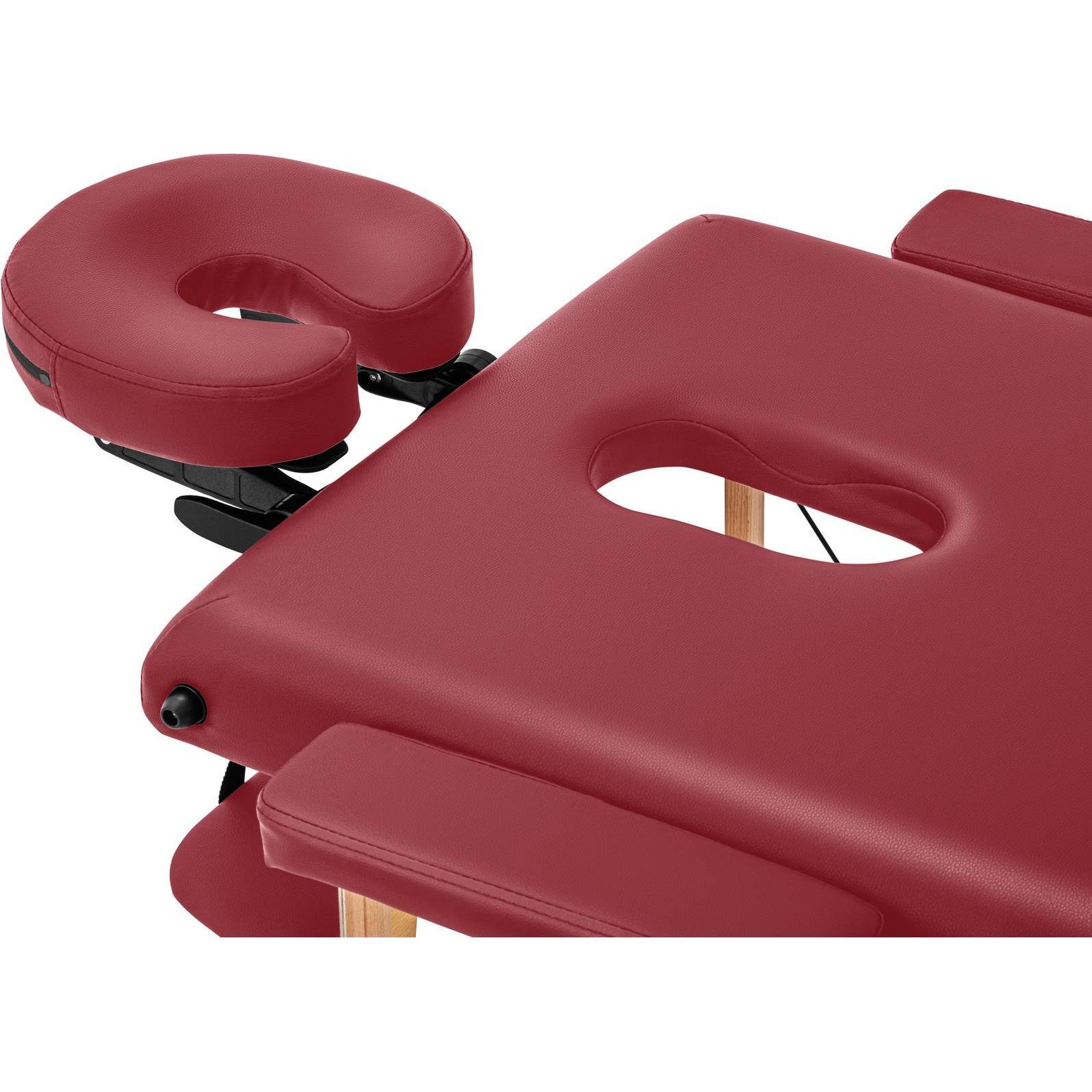 Thumbnail - Physa, Massageliege + Massagesessel, Massageliege klappbar Massagebank Massagetisch Holzrahmen 227 kg rot