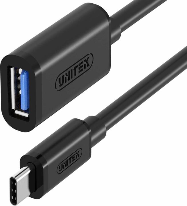 Actual product image Unitek USB cable USB-C (M) to USB type A (W) (0.20 m, USB 3.2 Gen 1)