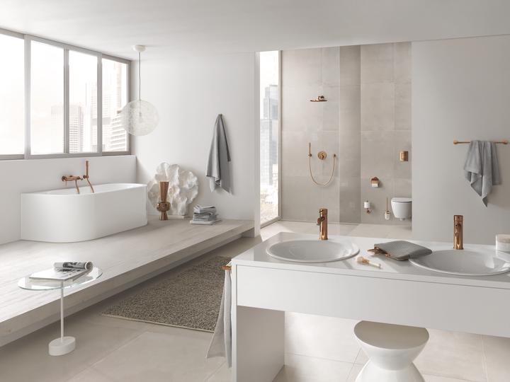 Productafbeelding Grohe Reserve rolhouder Essentials warm zonsondergang gepolijst 40385DA1