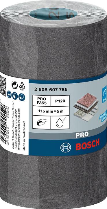 Produktbild Bosch Professional Zubehör PRO C355 Schleifrolle, 115 mm, 5 m, G120 (120)