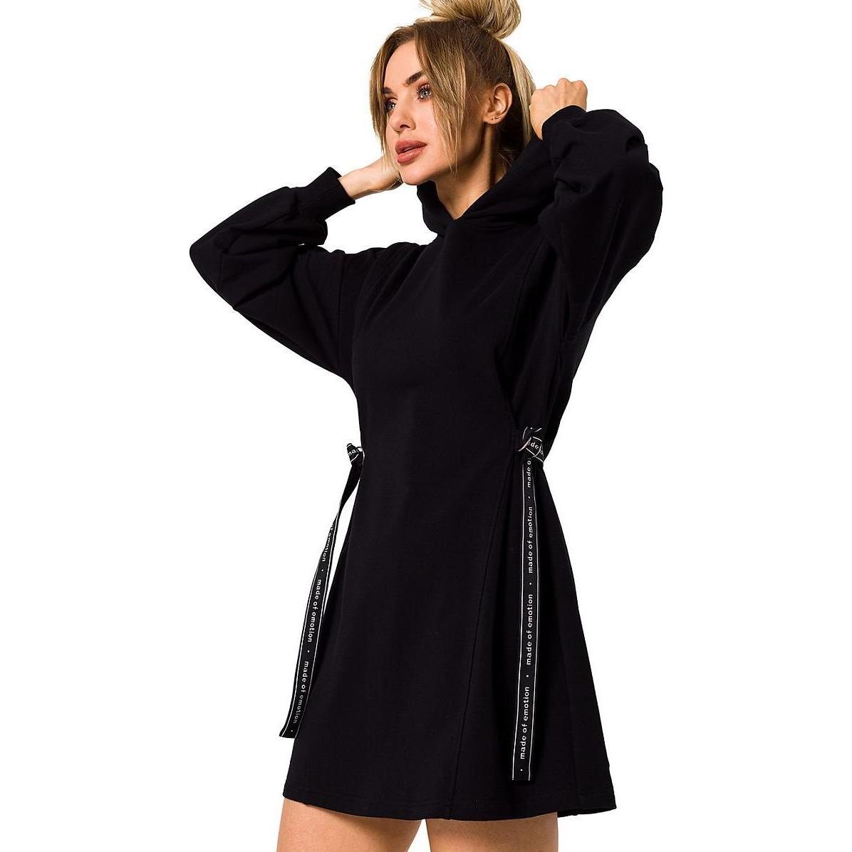 Made of Emotion, Damen, Kleider, Alltagskleid Moe, Schwarz, (XL)