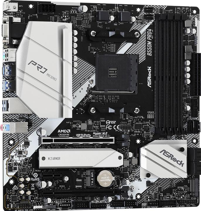 Produktbild AsRock B550M Pro4 (AM4, AMD B550, mATX)