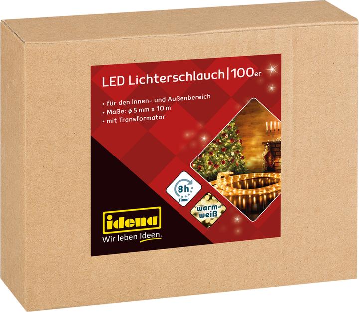 Produktbild Idena Lichterschlauch 100 LED ww Ø 5mm 10m (15 m)