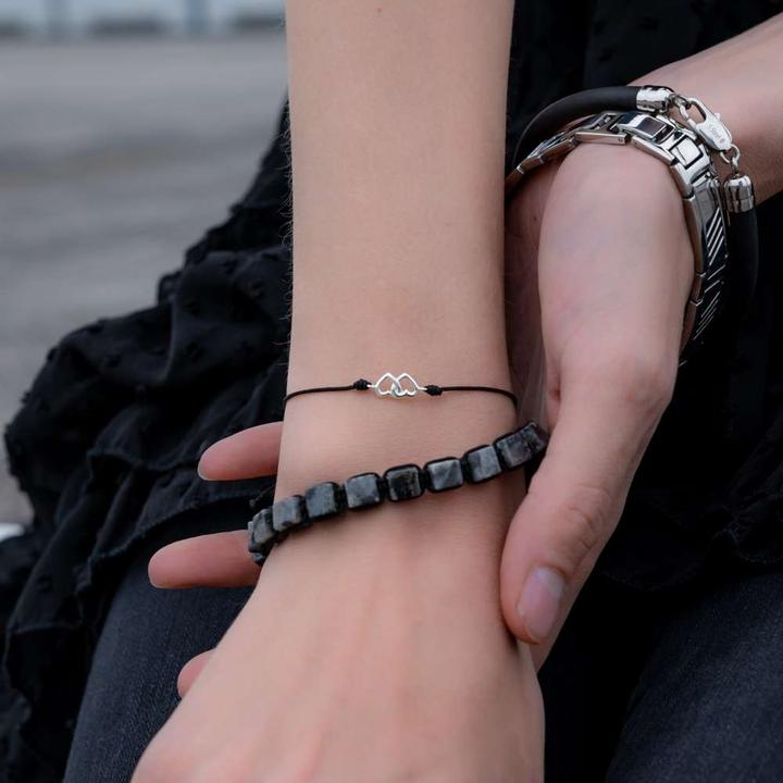 Produktbild Bijouteria Armband (25 cm, Edelstahl, Spektrolith, Nylon)