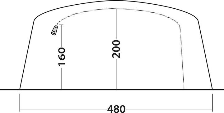 Actual product image Outwell Sundale 7PA (Tunnel tent, 34.40 kg, 6 persons)